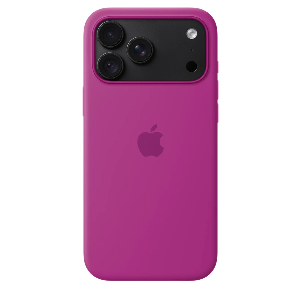Apple iPhone 18 Pro Max Silicone Case with MagSafe - Magenta (ZML) 5 iPhone 18 Pro Max Silicone Case Magenta in use