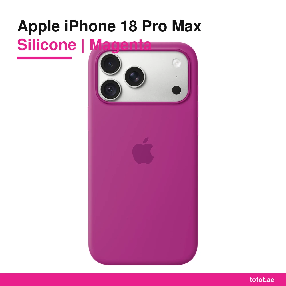 iPhone 18 Pro Max Silicone Case Magenta - official Apple product image iPhone 18 Pro Max Silicone Case Magenta