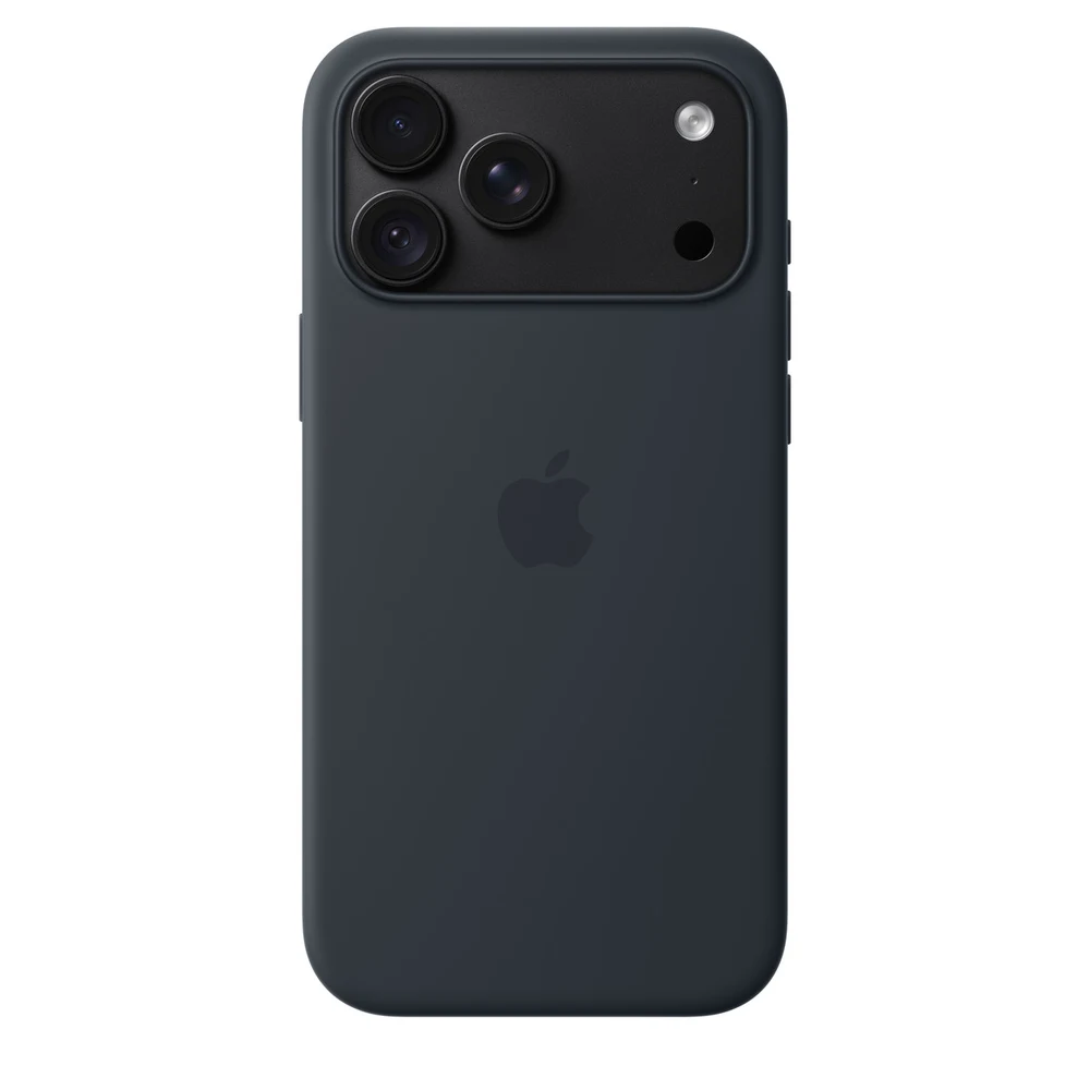Apple iPhone 18 Pro Max Silicone Case with MagSafe - Navy Blue (ZML) 5 iPhone 18 Pro Max Silicone Case Navy Blue in use