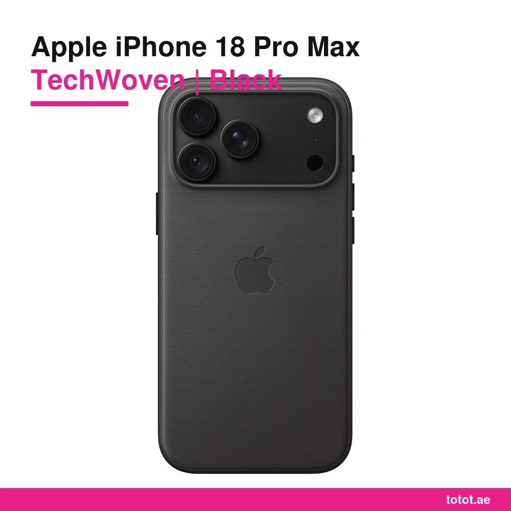 iPhone 18 Pro Max TechWoven Case Black - official Apple product image iPhone 18 Pro Max TechWoven Case Black