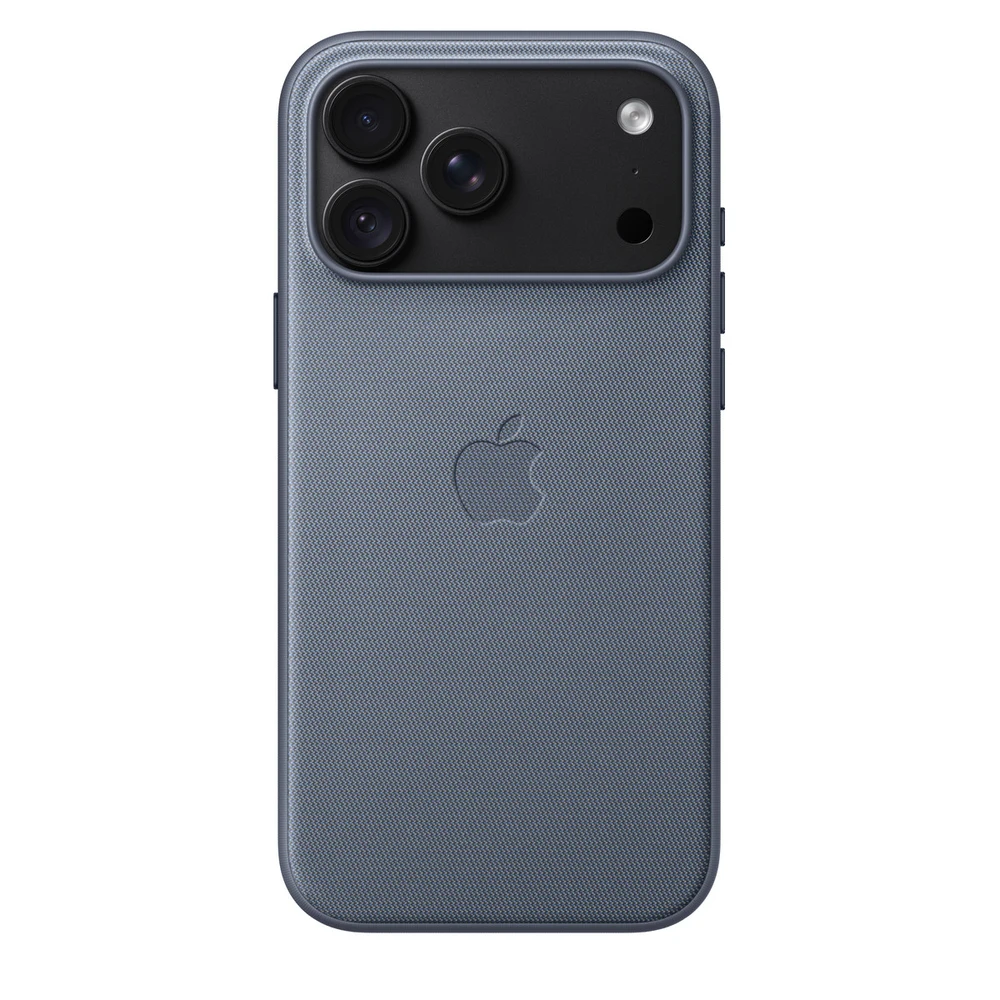 Apple iPhone 18 Pro Max TechWoven Case with MagSafe - Chambray Blue 5 iPhone 18 Pro Max TechWoven Case Chambray Blue in use