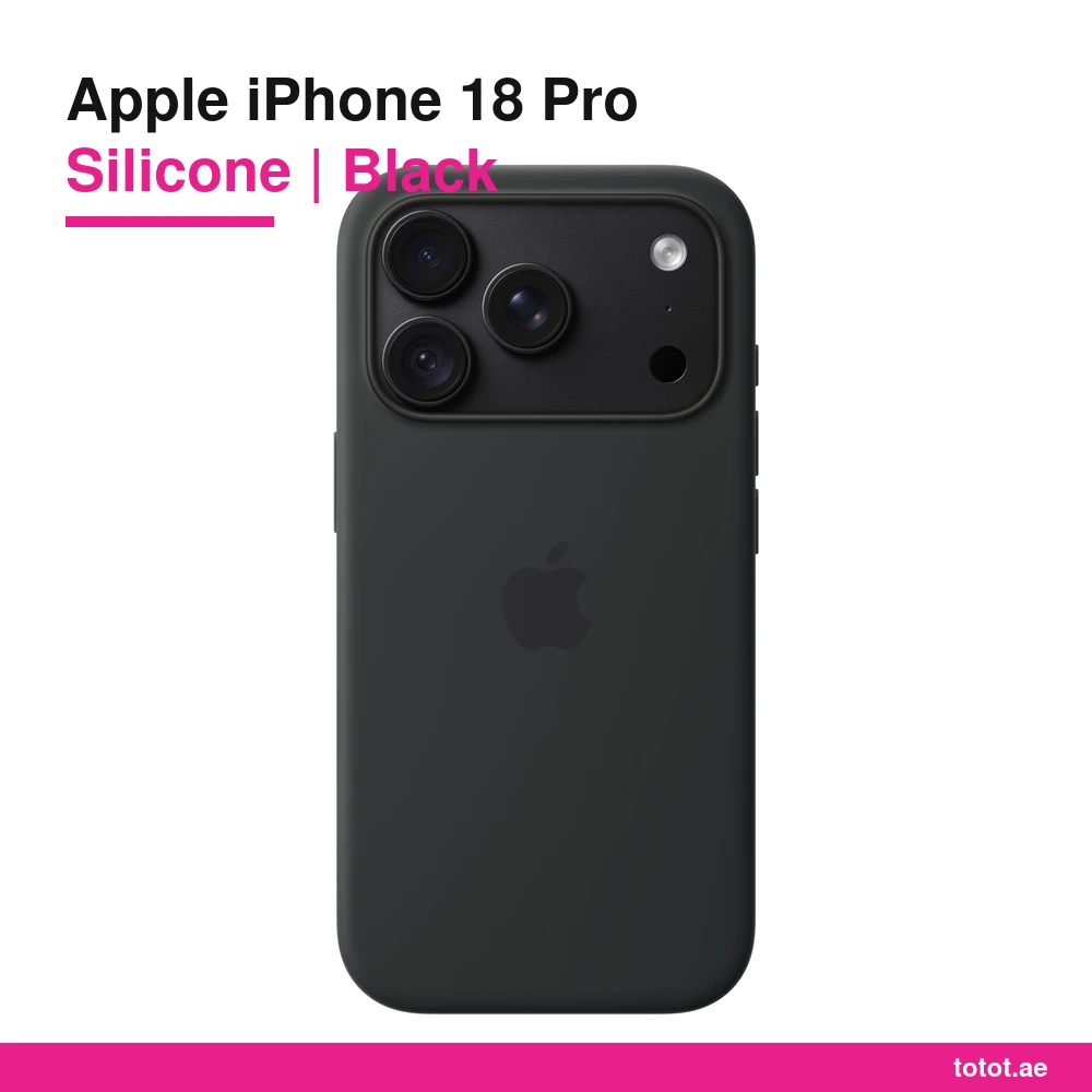 iPhone 18 Pro Silicone Case Black - official Apple product image iPhone 18 Pro Silicone Case Black