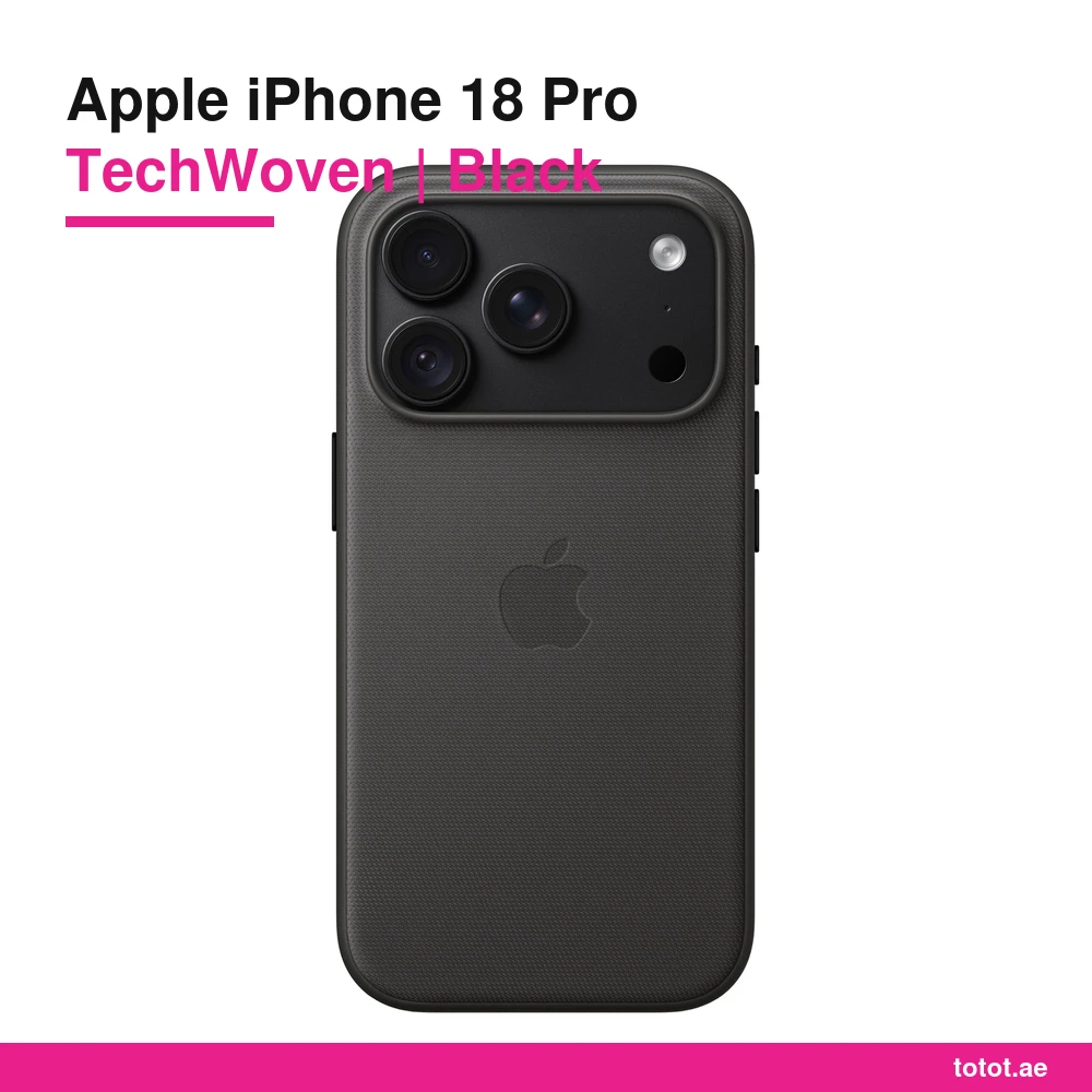 iPhone 18 Pro TechWoven Case Black - official Apple product image iPhone 18 Pro TechWoven Case Black