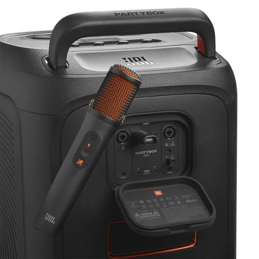 ميكروفونات JBL EasySing Mics – ميكروفونان لاسلكيان يدويان للكاريوكي، إزالة صوت المغني بالذكاء الاصطناعي، حتى 10 ساعات، دونجل USB-C لمكبرات PartyBox 9 ميكروفونات JBL EasySing Mics مع دونجل USB-C