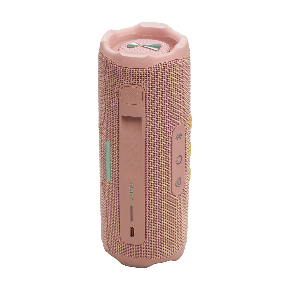 JBL Flip 7 Pink Portable Bluetooth Speaker - 35W, AI Sound Boost, IP68 Waterproof and Dustproof, 16H Battery, Auracast, PushLock 6 JBL Flip 7 Pink in use