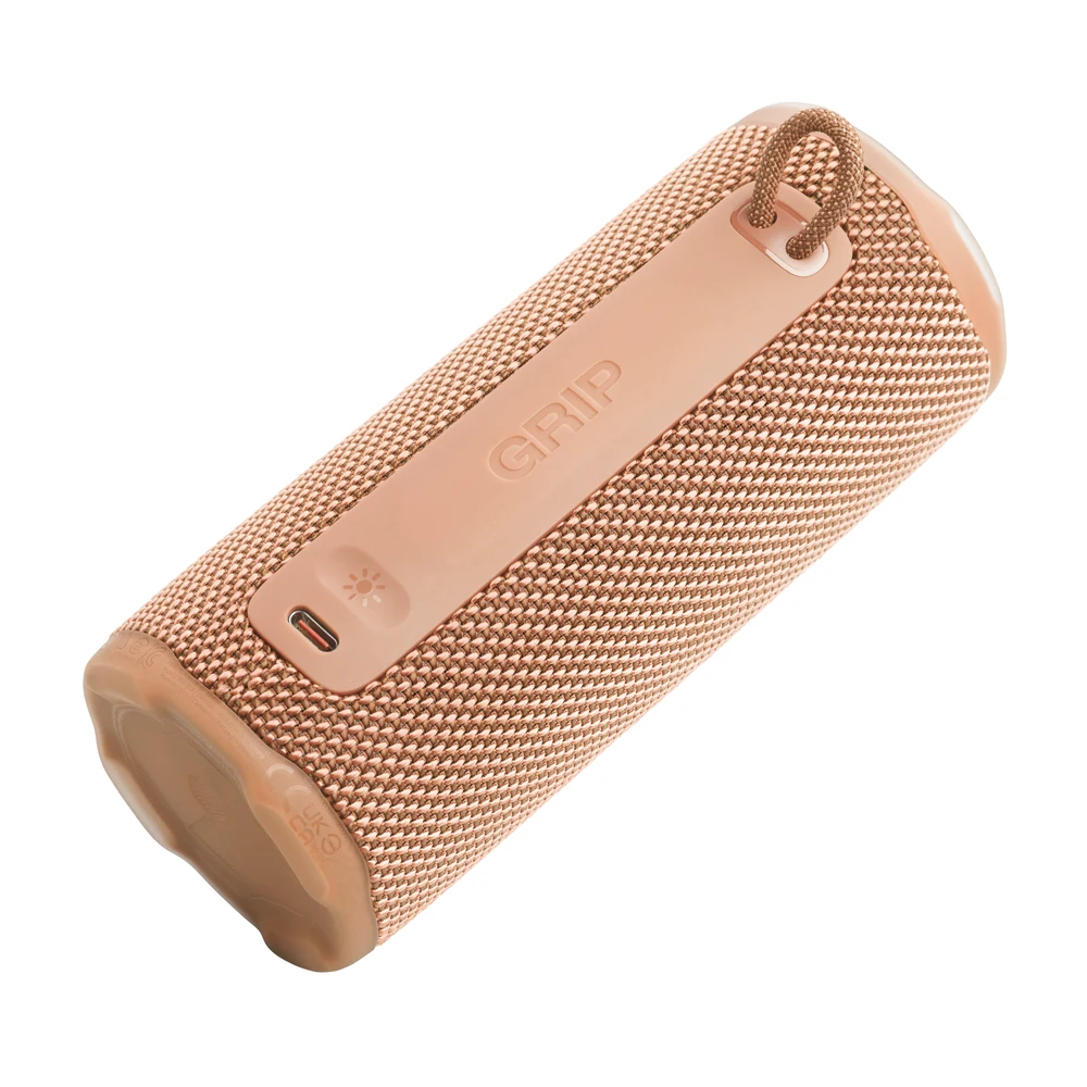 JBL Grip Orange Compact Bluetooth Speaker - 16W, IP68 Waterproof and Dustproof, Adaptive Ambient Light, 14H Battery, Auracast 6 JBL Grip Orange in use