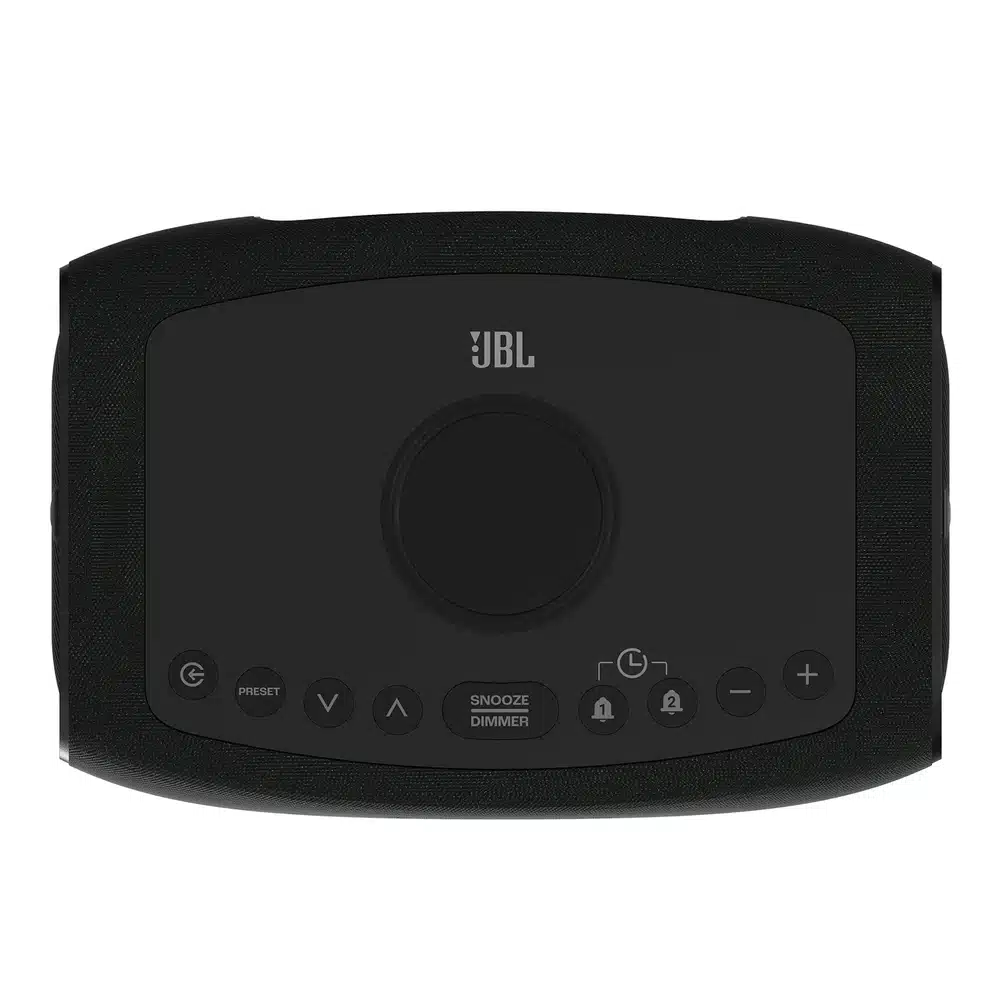 JBL Rise Clock Radio Speaker Black - Bluetooth 5.3, FM Radio, Dual Alarm, Qi Wireless Charging, 2x5W 5 JBL Rise Clock Radio Speaker - official product image 4
