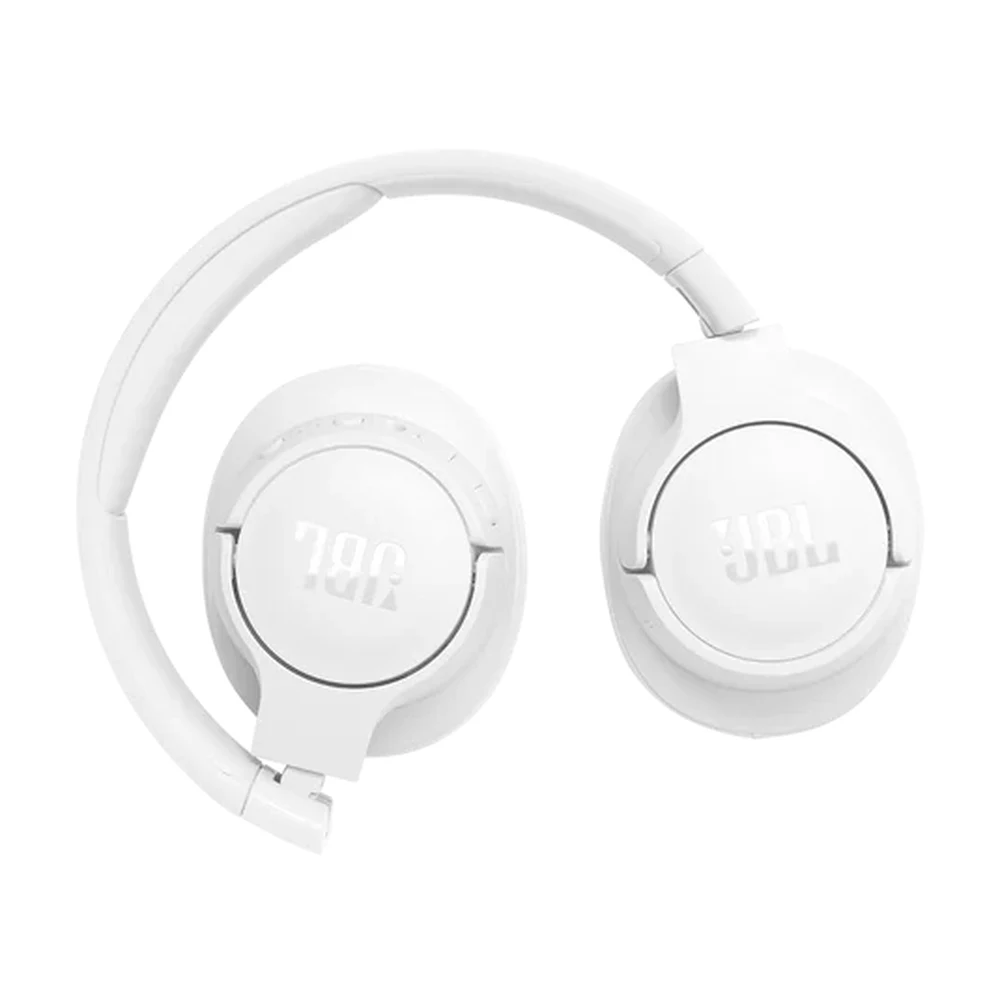 JBL Tune 770NC White – Adaptive Noise Cancelling Over-Ear Headphones, Up to 70H (ANC Off) / 44H (ANC On), Bluetooth 5.3 Multipoint, Detachable Cable 9 JBL Tune 770NC White folded for travel
