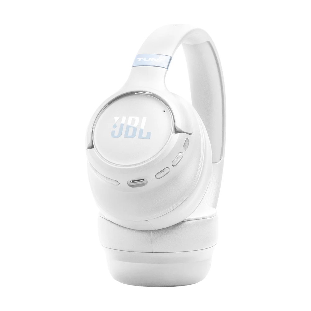 JBL Tune 780NC White - Wireless Over-Ear Headphones, Adaptive ANC, 76H Battery, Bluetooth 6.0 Multipoint, Hi-Res Wired, Foldable 6 JBL Tune 780NC White - official product image 5