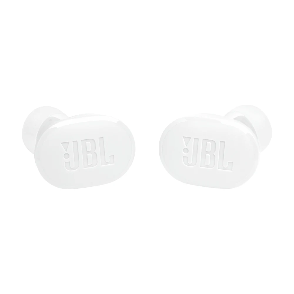 JBL Tune Buds White - True Wireless Noise Cancelling Earbuds, 48H Total Battery, 4 Mics, IP54, Bluetooth 5.3 LE Audio, Pure Bass 6 JBL Tune Buds White in use