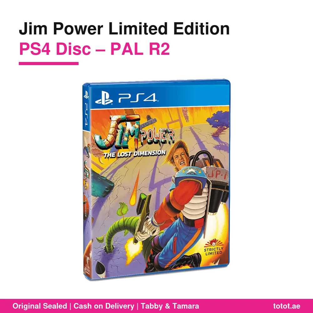 لعبة Jim Power Limited Edition لجهاز PS4 – مجموعة ريترو للتصويب والقفز بإصداري NES وMega Drive – قرص PAL R2 محدود 6 لعبة Jim Power Limited Edition PS4