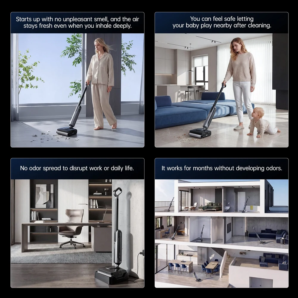 JONR H2 Wet and Dry Vacuum Cordless Floor Washer - 20000Pa Suction, Self-Cleaning and Drying, 180 Degree Lie-Flat 4 JONR H2 Wet and Dry Vacuum - official product image 3