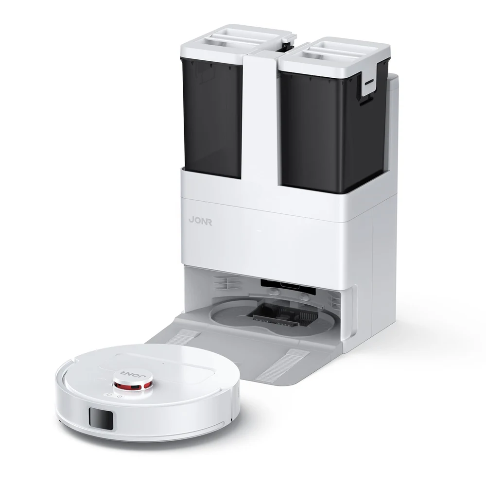 JONR T5 Lite Robot Vacuum and Mop with Mop-Wash Air-Dry Dock - 8000Pa Suction, LDS Laser Navigation, Dual 4L Tanks, Auto Mop Lift 4 JONR T5 Lite Robot Vacuum and Mop - official product image 3