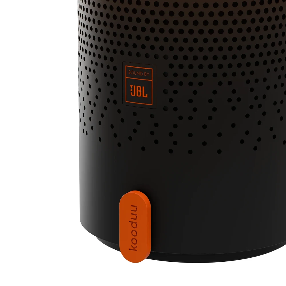 مصباح Kooduu Sensa PLAY Anthracite بالحجم الكامل – هيكل فولاذي وسماعة SOUND BY JBL بقدرة 10 واط، ضوء دافئ 2900 كلفن بتعتيم متدرج، بطارية حتى 11 ساعة، قاعدة شحن USB-C 9 Sensa PLAY Anthracite بصوت SOUND BY JBL