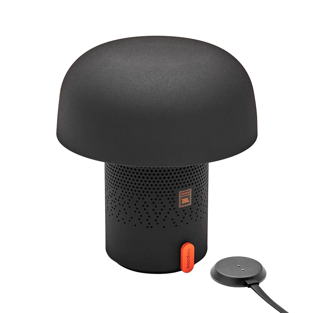 مصباح Kooduu Sensa PLAY Anthracite بالحجم الكامل – هيكل فولاذي وسماعة SOUND BY JBL بقدرة 10 واط، ضوء دافئ 2900 كلفن بتعتيم متدرج، بطارية حتى 11 ساعة، قاعدة شحن USB-C 10 تفاصيل Sensa PLAY Anthracite