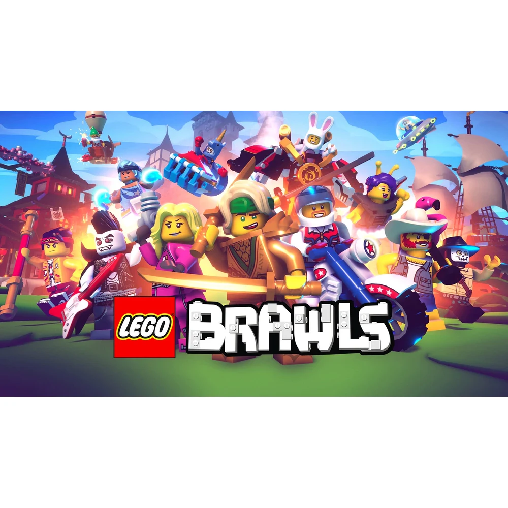 LEGO Brawls Switch – Build Your Own Minifigure Brawler, 1-8 Players, 4v4 Team & Battle Royale Modes, US Cartridge Edition 6 LEGO Brawls Switch key art