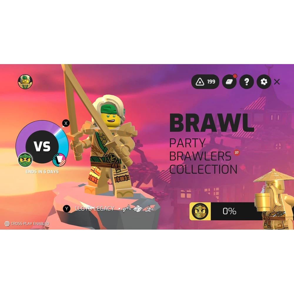 LEGO Brawls Switch – Build Your Own Minifigure Brawler, 1-8 Players, 4v4 Team & Battle Royale Modes, US Cartridge Edition 8 LEGO Brawls team match on a LEGO themed stage