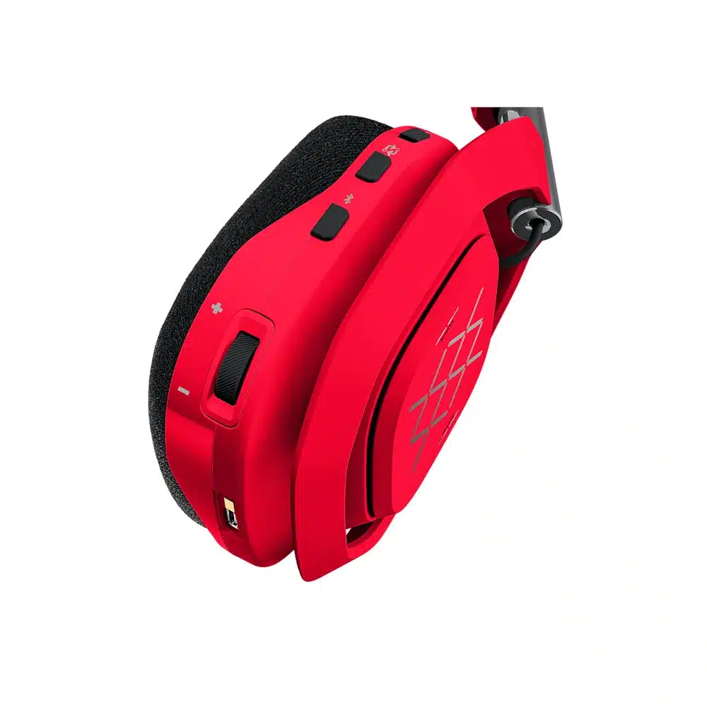 سماعة Logitech G ASTRO A50 X اللاسلكية باللون الأحمر Mars Red مع القاعدة – PLAYSYNC، تمرير HDMI 2.1 بدقة 4K و120 هرتز، مكبرات PRO-G GRAPHENE، إكس بوكس وPS5 والحاسوب 12 سماعة أسترو A50 X الحمراء