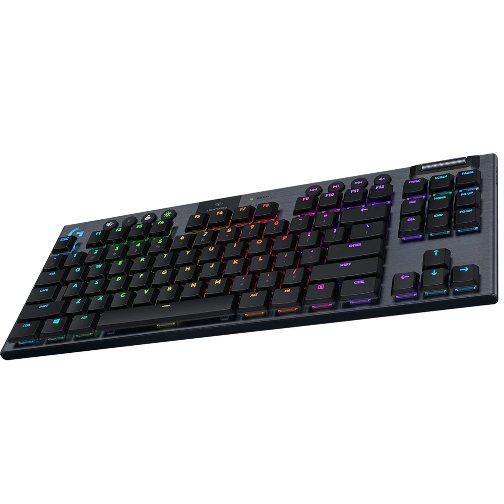 Logitech G915 TKL LIGHTSPEED Wireless Gaming Keyboard Black - Low-Profile GL Tactile, LIGHTSYNC RGB, Bluetooth, US INT'L 4 Logitech G915 TKL Black - official product image 3