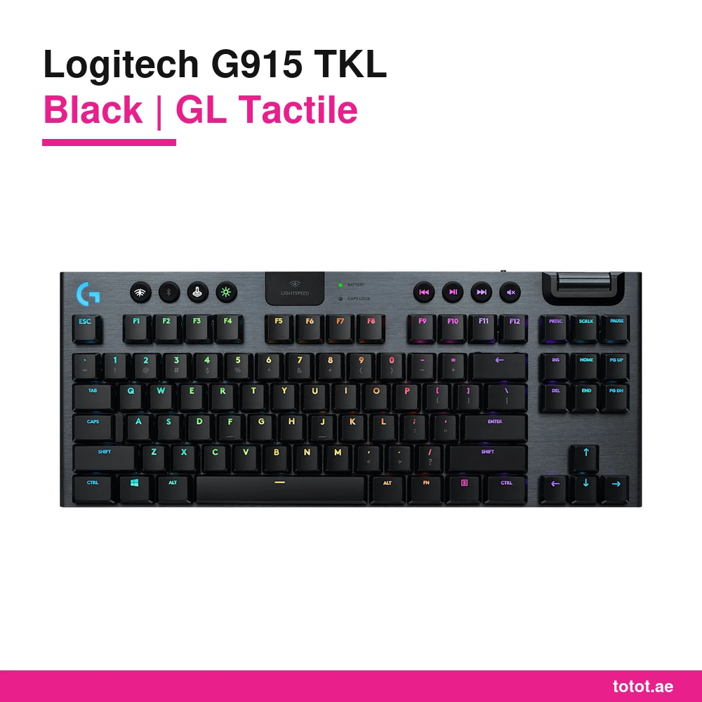 Logitech G915 TKL Black - official Logitech product image Logitech G915 TKL Black