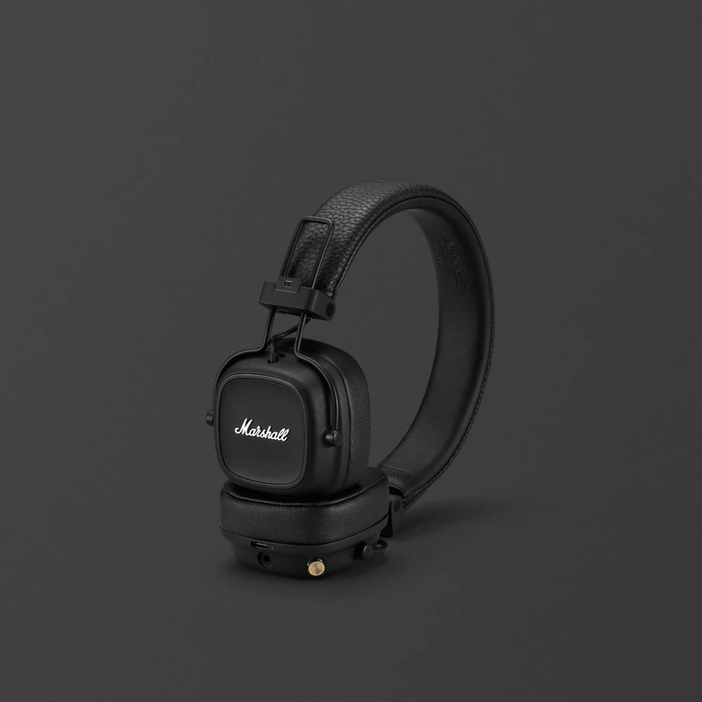 Marshall Major IV Black - On-Ear Wireless Headphones, 80H Battery, Wireless Charging, Foldable 165g 4 Marshall Major IV Black detail
