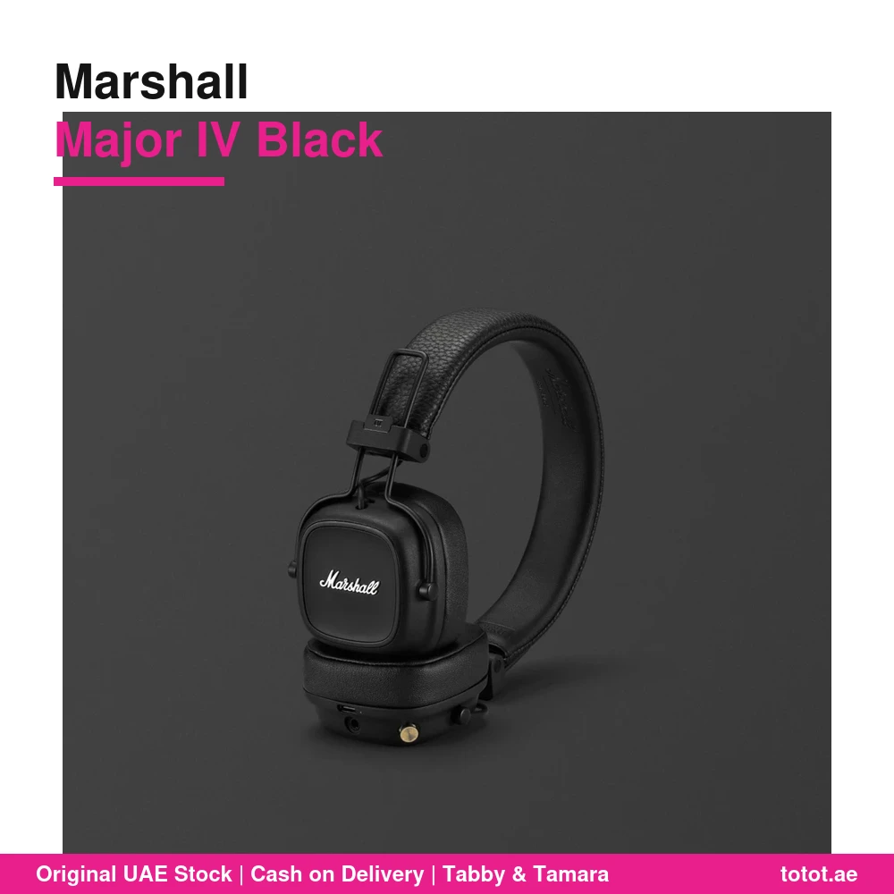 Marshall Major IV Black - official Marshall product image Marshall Major IV Black