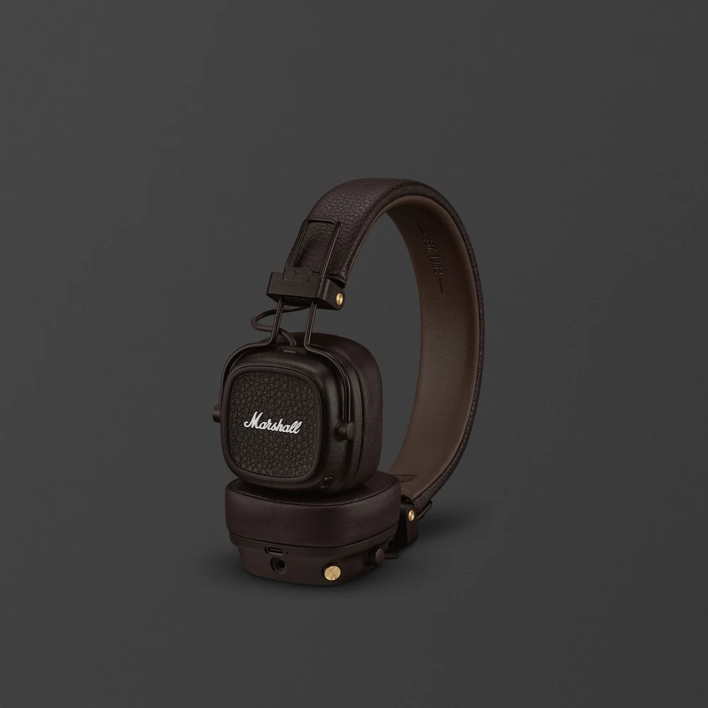 Marshall Major V Brown - On-Ear Wireless Headphones, 100H Battery, Wireless Charging, Bluetooth 5.3 4 Marshall Major V Brown detail