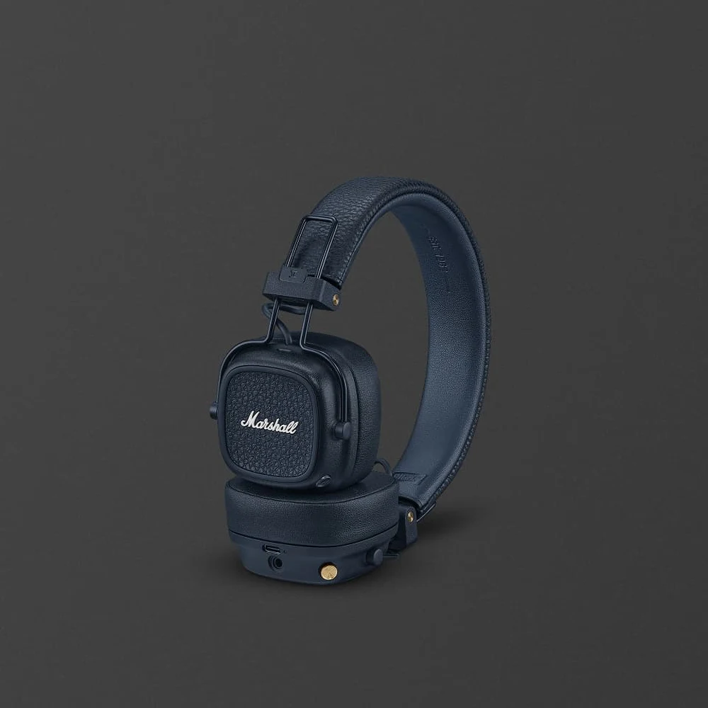 Marshall Major V Midnight Blue - On-Ear Wireless Headphones, 100H Battery, Wireless Charging, Bluetooth 5.3 4 Marshall Major V Midnight Blue detail