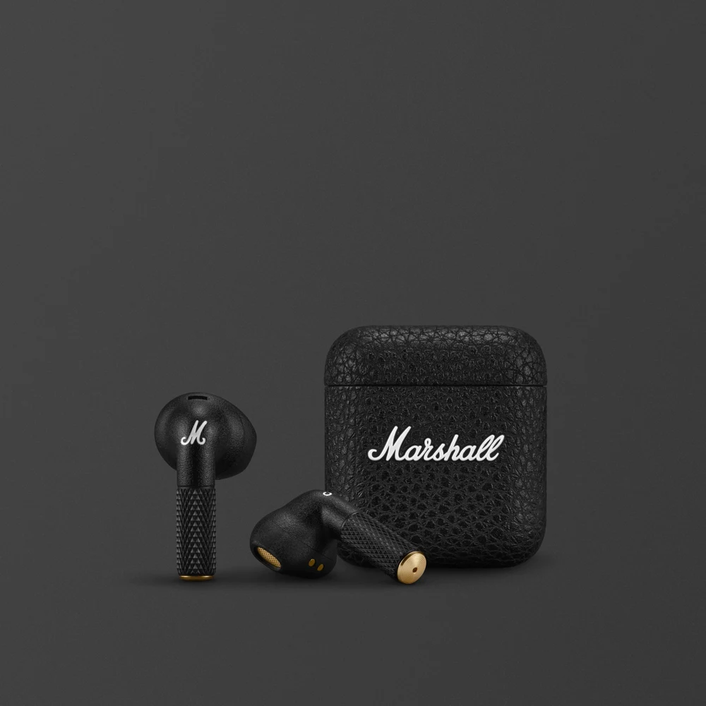 Marshall Minor IV Black - True Wireless Earbuds, 30H Total Battery, Wireless Charging Case, IPX4, LE Audio Ready 5 Marshall Minor IV Black detail