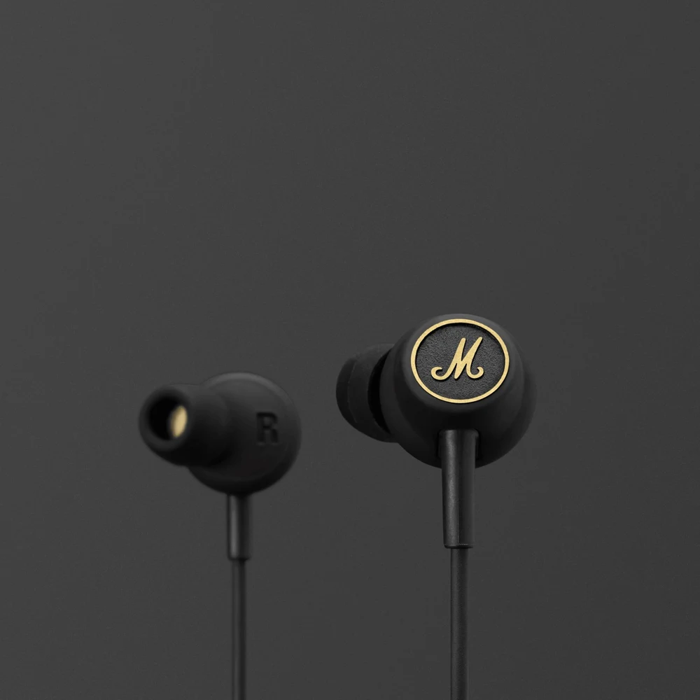 Marshall Mode EQ Black - Wired In-Ear Headphones with EQ Switch, Mic & Remote, 3.5mm, 9mm Drivers 4 Marshall Mode EQ Black detail