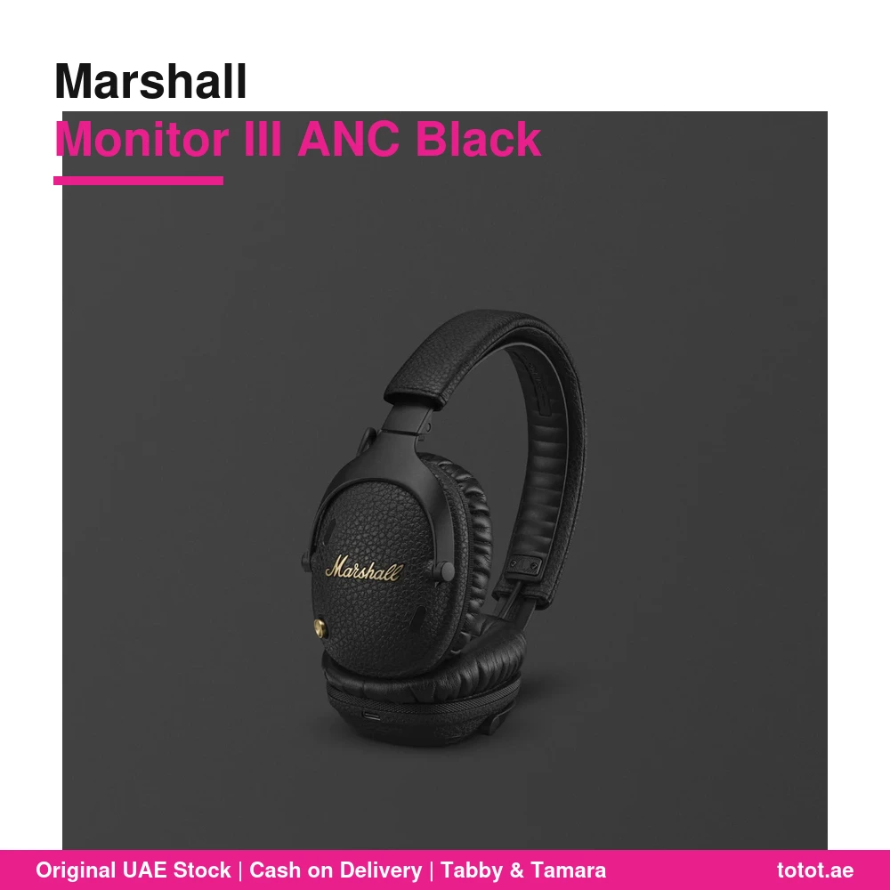 Marshall Monitor III ANC Black - official Marshall product image Marshall Monitor III ANC Black