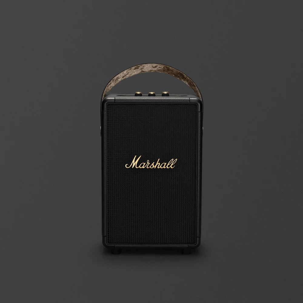 Marshall Tufton Black and Brass - 80W Portable Bluetooth Speaker, 102dB, 20H Battery, Multi-Directional Sound 4 Marshall Tufton Black and Brass detail