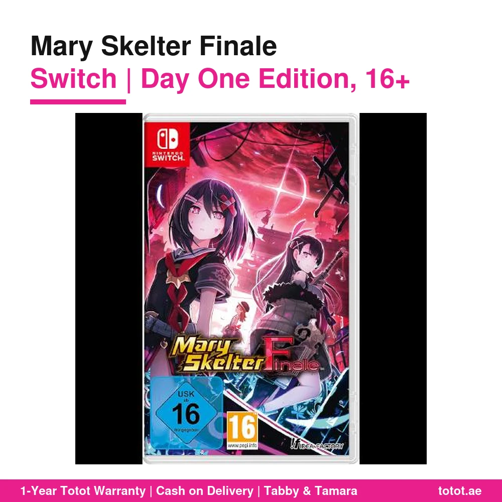Mary Skelter Finale Switch – Day One Edition, Final Chapter of the Blood Maidens Trilogy, Turn-Based Dungeon RPG, Physical Game Card 1 Mary Skelter Finale Switch