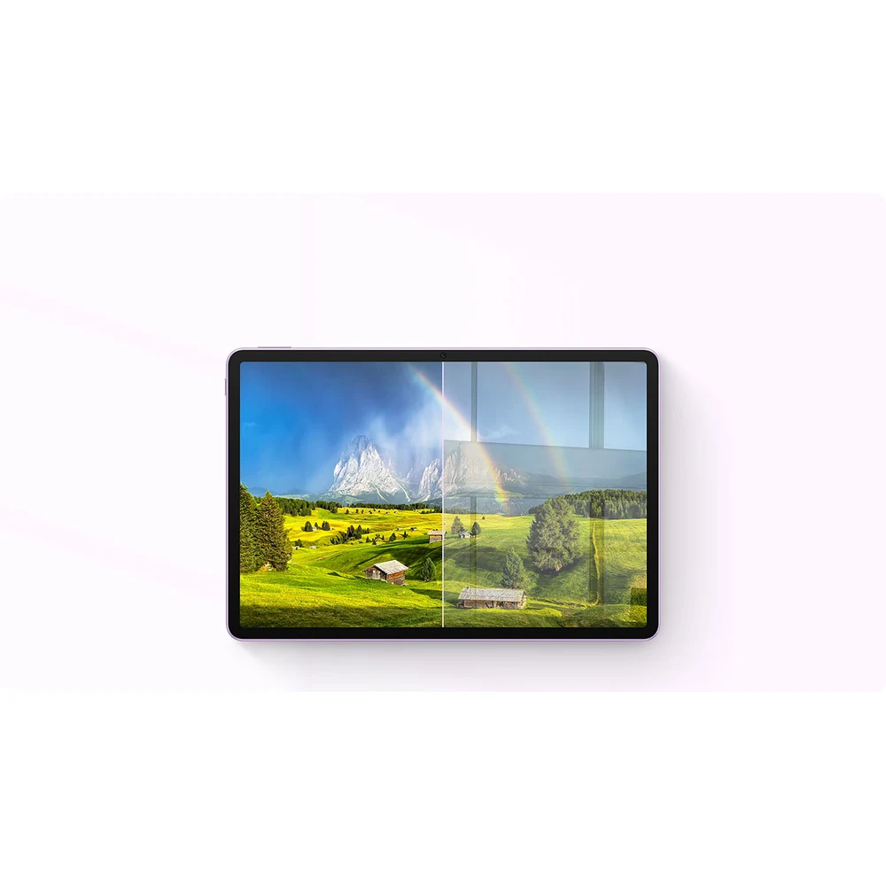HUAWEI MatePad 11.5 2025 PaperMatte 8GB/256GB Wi-Fi Violet + M-Pen lite + Smart Keyboard – TDRA UAE Version, Anti-Glare 2.5K 120 Hz Screen, Study Keyboard, 10,100 mAh, 40 W 7 PaperMatte display of the HUAWEI MatePad 11.5 2025 showing a landscape with low glare