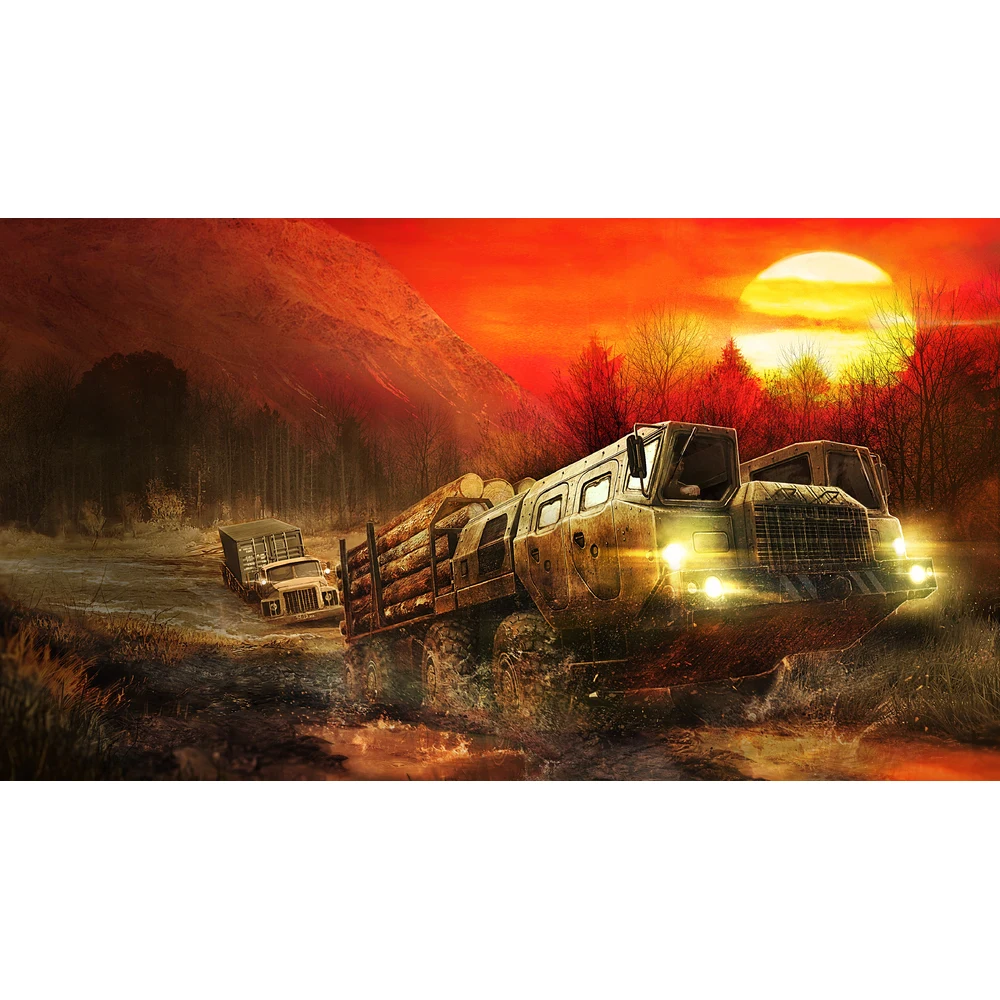 لعبة MudRunner American Wilds لجهاز PS4 – أكثر من 30 مركبة للطرق الوعرة و10 خرائط مفتوحة ولعب تعاوني لأربعة لاعبين – قرص أصلي 7 غلاف لعبة MudRunner American Wilds PS4 من زاوية أخرى