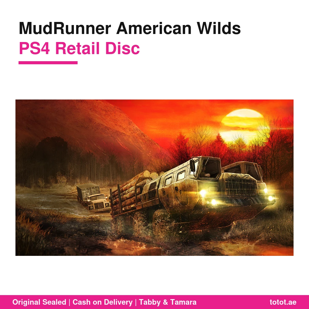 لعبة MudRunner American Wilds لجهاز PS4 – أكثر من 30 مركبة للطرق الوعرة و10 خرائط مفتوحة ولعب تعاوني لأربعة لاعبين – قرص أصلي 6 لعبة MudRunner American Wilds PS4