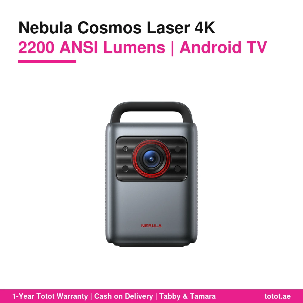 Nebula Cosmos Laser 4K – 2200 ANSI Lumen Laser Projector, True 4K UHD, Android TV 10 with Chromecast, Autofocus & Auto Keystone, 30W Speakers 1 Nebula Cosmos Laser 4K