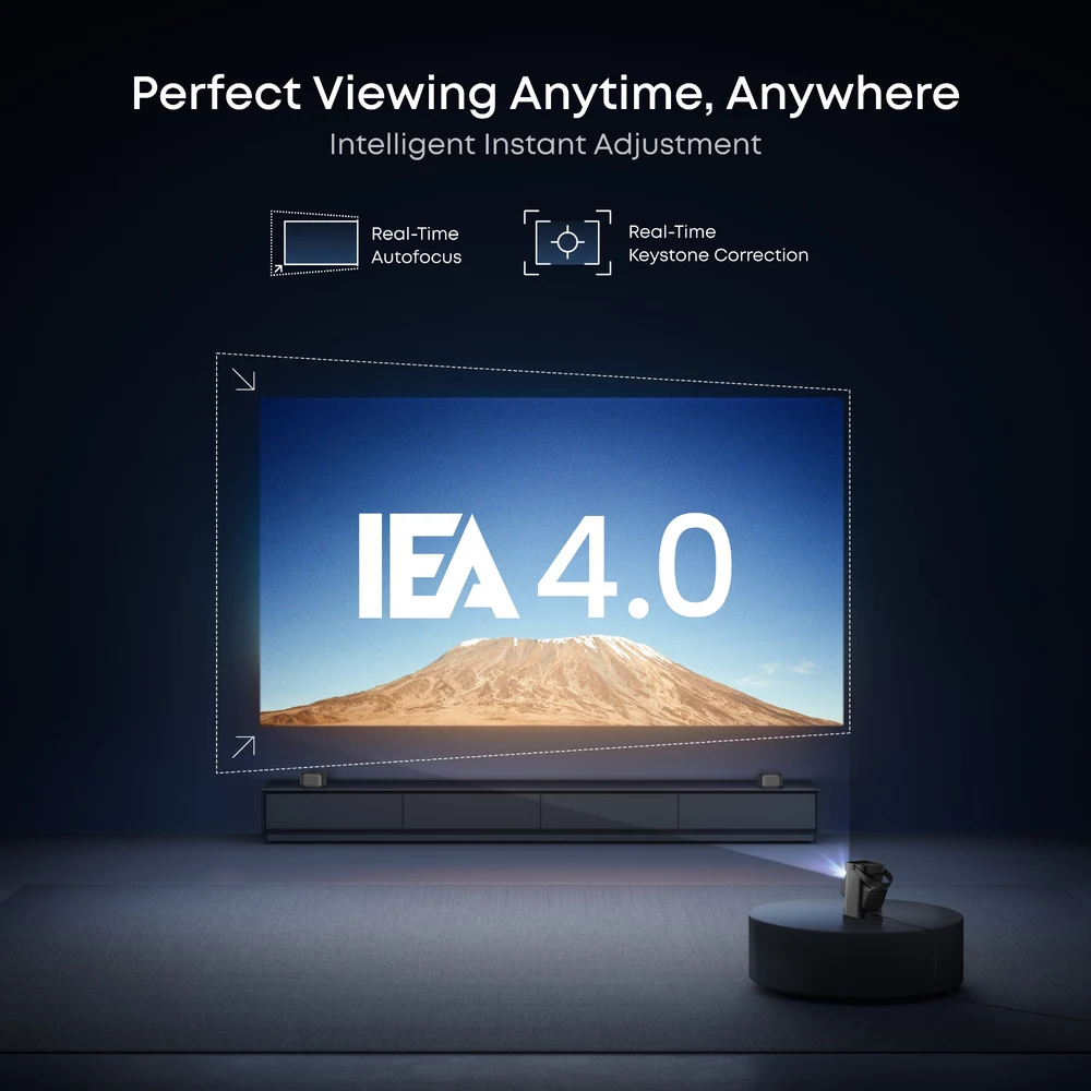 Nebula P1 Portable Projector by soundcore – Two Detachable 10 W Wireless Speakers, 650 ANSI Lumens Full HD 1080p, Google TV with Netflix, 130° Dual-Arm Gimbal, Autofocus 6 Nebula P1 - official product image 5