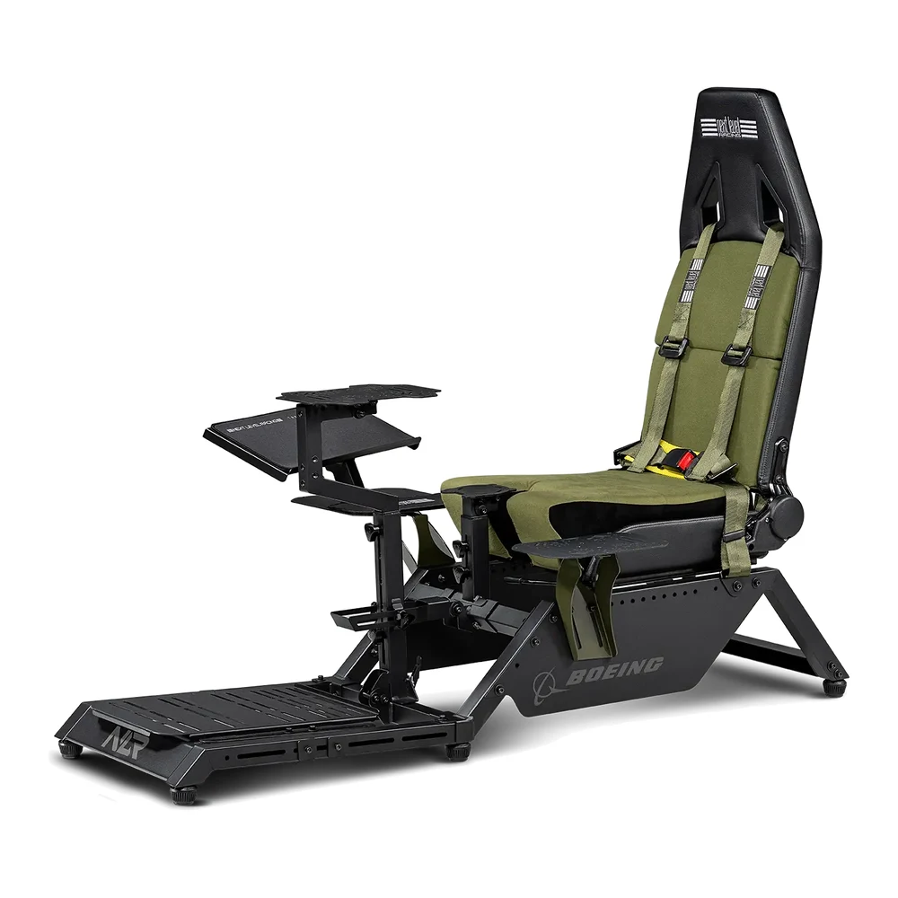 Next Level Racing Flight Simulator Boeing Military Edition Cockpit - NLR-S028, Reclining Seat, Centre Stick Mount, Keyboard Tray, 150 kg 2 Flight Simulator Boeing Military Edition - official product image 1