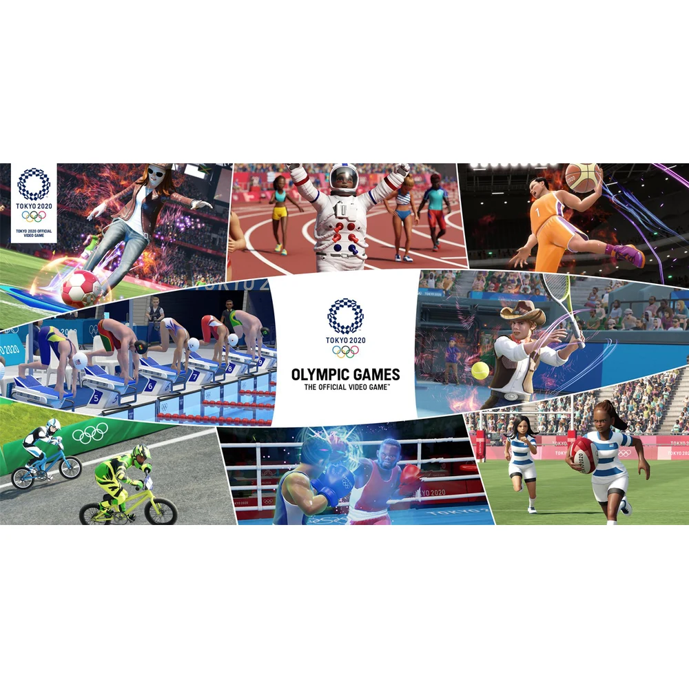 Olympic Games Tokyo 2020 Switch – Download Code in a Box (No Cartridge), 18 Olympic Events, Custom Athletes, Local & Online Play, PAL Edition 6 Olympic Games Tokyo 2020 Switch key art