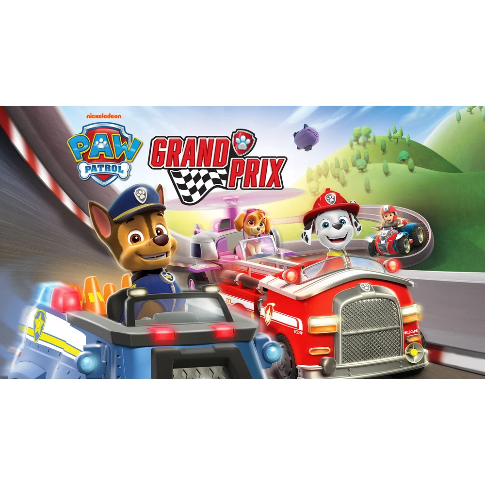 PAW Patrol Grand Prix Switch – 4-Player Local Kart Racing, 11 Tracks, Easy Auto-Accelerate Mode, Pup Power-Ups, US Edition 6 PAW Patrol Grand Prix Switch key art