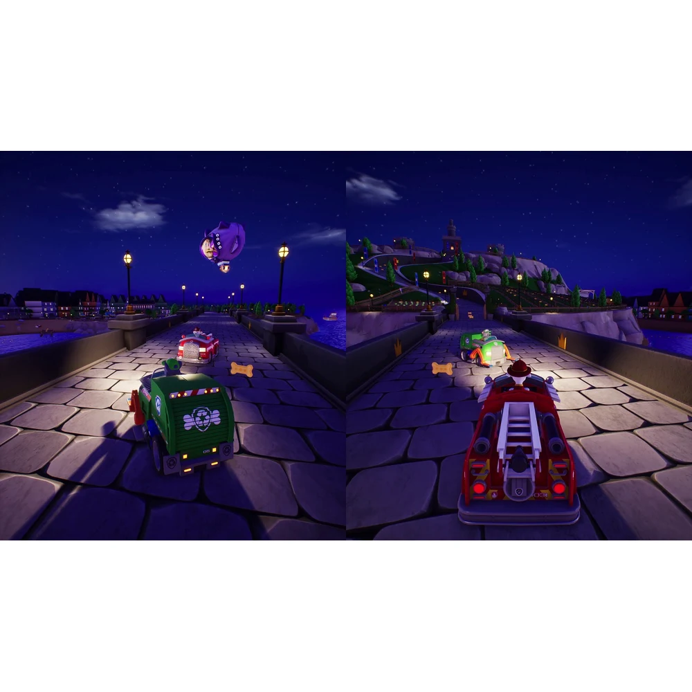 PAW Patrol World Switch – Open-World 3D Adventure, 8 Playable Pups, 2-Player Split-Screen Co-op, 4 Explorable Areas, US Edition 8 Skye flying over the map in PAW Patrol World