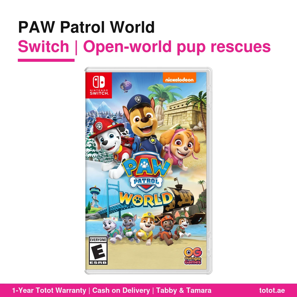 PAW Patrol World Switch – Open-World 3D Adventure, 8 Playable Pups, 2-Player Split-Screen Co-op, 4 Explorable Areas, US Edition 1 PAW Patrol World Switch