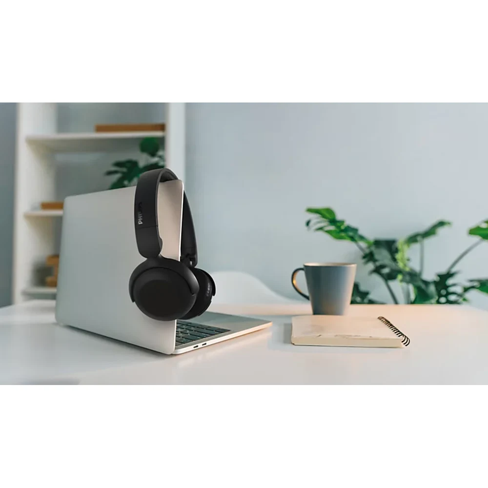 سماعات Philips TAH2209 Black – سماعات على الأذن خفيفة بوزن 141 غراماً، حتى 25 ساعة، جهير Dynamic Bass، بلوتوث 5.4 متعدد الأجهزة، وضع تأخير منخفض للفيديو 9 تفاصيل كوب سماعات Philips TAH2209 Black