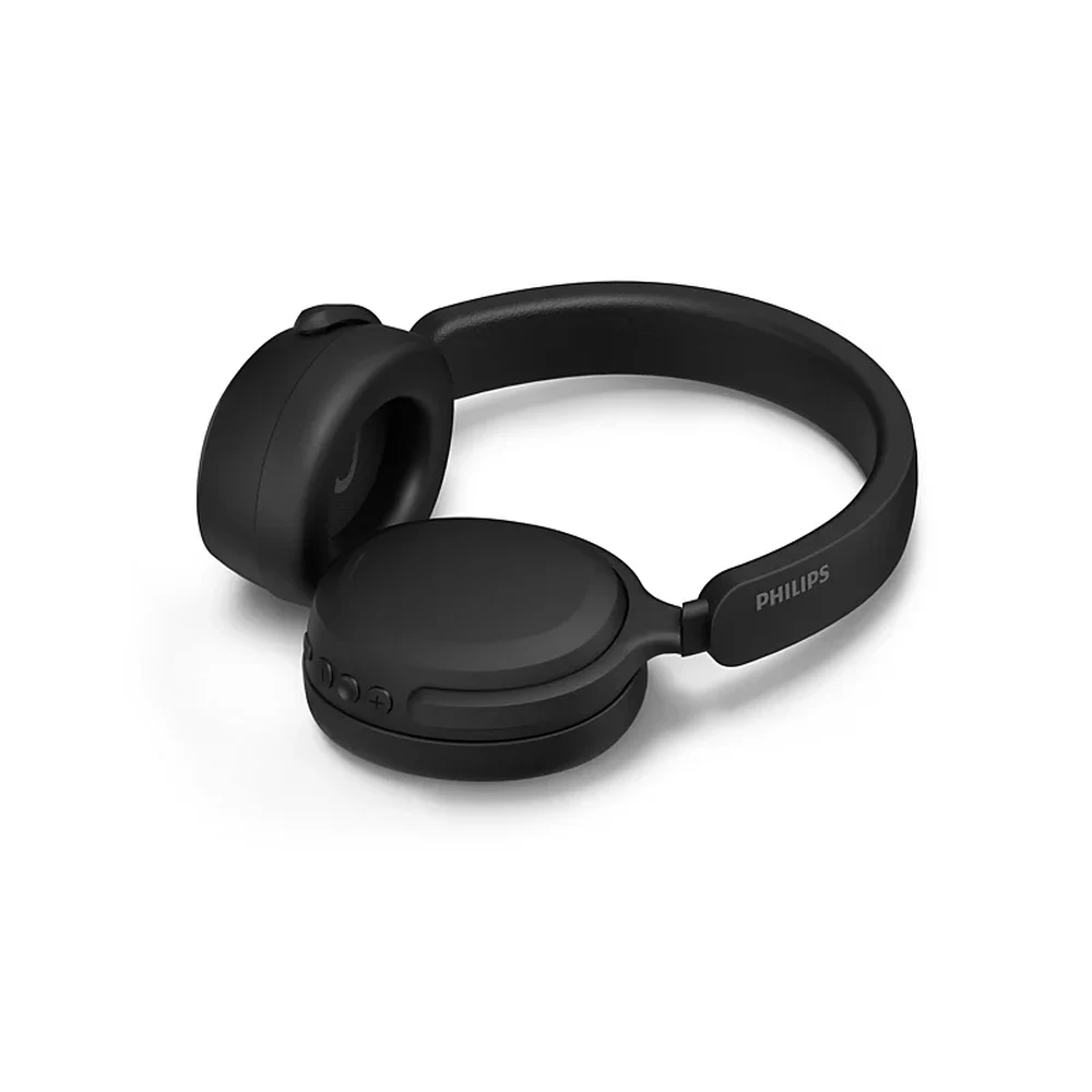سماعات Philips TAH2300 Black – تشغيل حتى 55 ساعة، سماعات 40 ملم مع جهير إضافي، بلوتوث 5.4 متعدد الأجهزة، تصميم خفيف فوق الأذن قابل للطي 8 سماعات Philips TAH2300 Black من الجانب