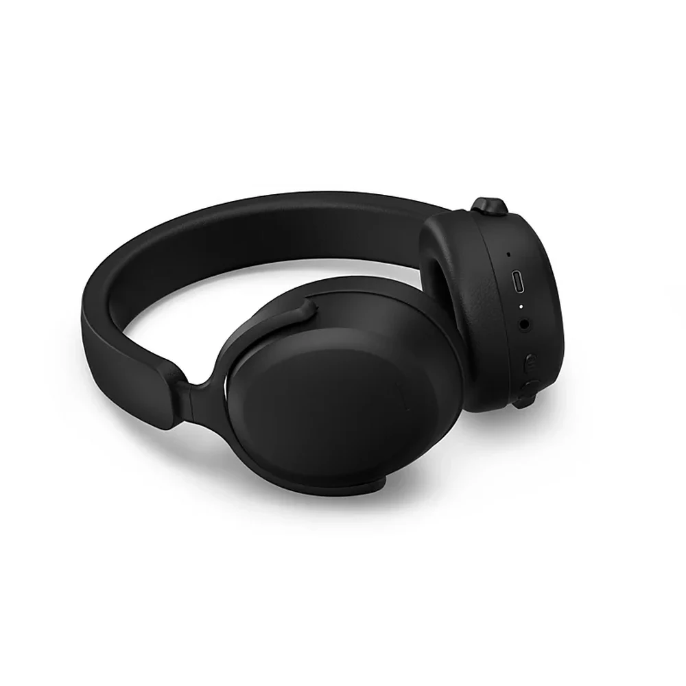 سماعات Philips TAH2300 Black – تشغيل حتى 55 ساعة، سماعات 40 ملم مع جهير إضافي، بلوتوث 5.4 متعدد الأجهزة، تصميم خفيف فوق الأذن قابل للطي 9 سماعات Philips TAH2300 Black من زاوية أخرى