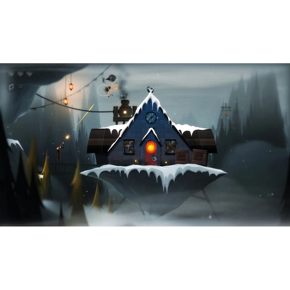 Pinstripe Switch – Hand-Drawn Dark Adventure Through Hell, Slingshot Puzzles, Original Score by Thomas Brush, PEGI 12 EU Edition 9 Hand-painted level from Pinstripe on Nintendo Switch