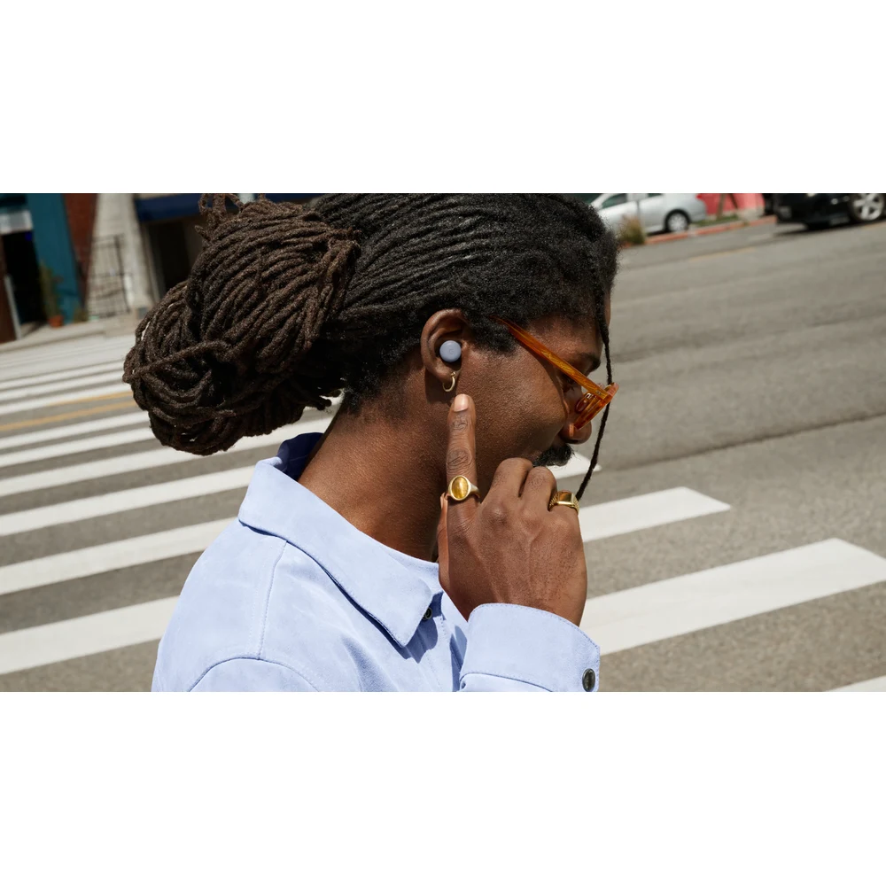 سماعات Google Pixel Buds Pro 2 Moonstone – أزرق رمادي، إلغاء ضوضاء Tensor A1، تخفيف نشط للضغط داخل الأذن، حتى 30 ساعة مع العلبة، Find Hub 7 سماعات Pixel Buds Pro 2 Moonstone في الأذن
