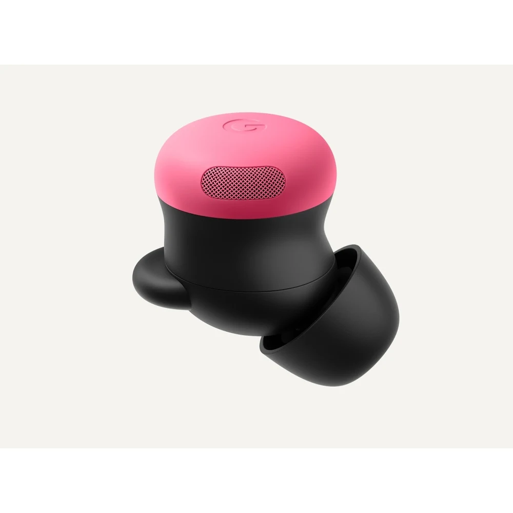 سماعات Google Pixel Buds Pro 2 Peony – وردي زاهٍ، Clear Calling بثلاثة ميكروفونات في كل سماعة، Gemini Live، حتى 48 ساعة مع العلبة دون إلغاء الضوضاء 10 علبة شحن سماعات Pixel Buds Pro 2 Peony
