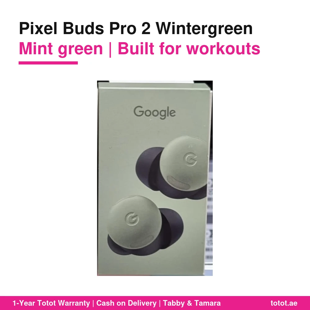 سماعات Google Pixel Buds Pro 2 Wintergreen – أخضر نعناعي، مثبّت قابل للتدوير للتمارين، مقاومة للعرق IP54، إلغاء ضوضاء Silent Seal 2.0، شريحة Tensor A1 6 سماعات Pixel Buds Pro 2 Wintergreen